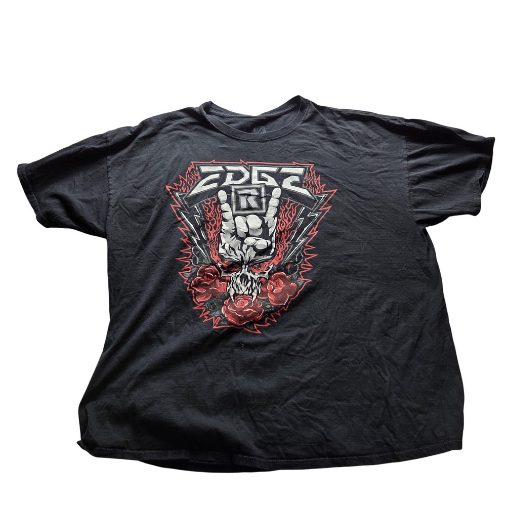 Edge Shirt Mens 2XL Black WWE Wrestling Rated R You Know Me Graphic Tee